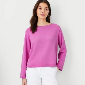 Ann Taylor Pink Cashmere Sweater